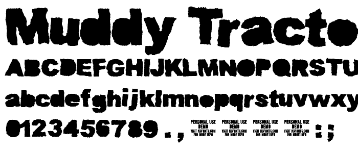 Muddy Tractor Bold font